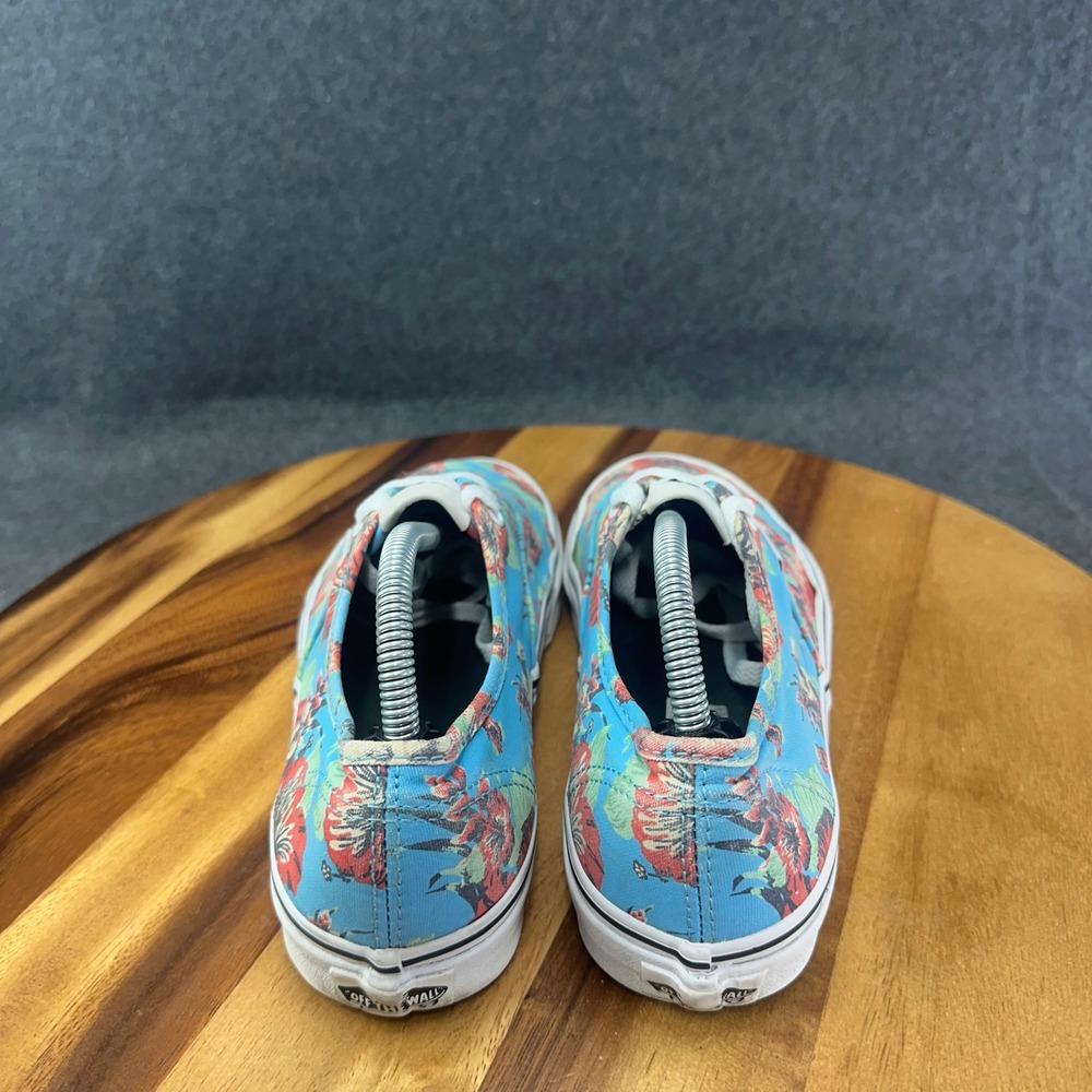 Vans Star Wars Authentic Yoda Aloha Floral Sneakers Blue Red Women 7 Men 5.5 - Picture 8 of 16